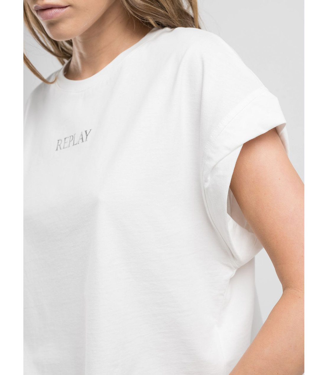 ロゴプリント入りクロップドTシャツ 詳細画像 オフホワイト 6